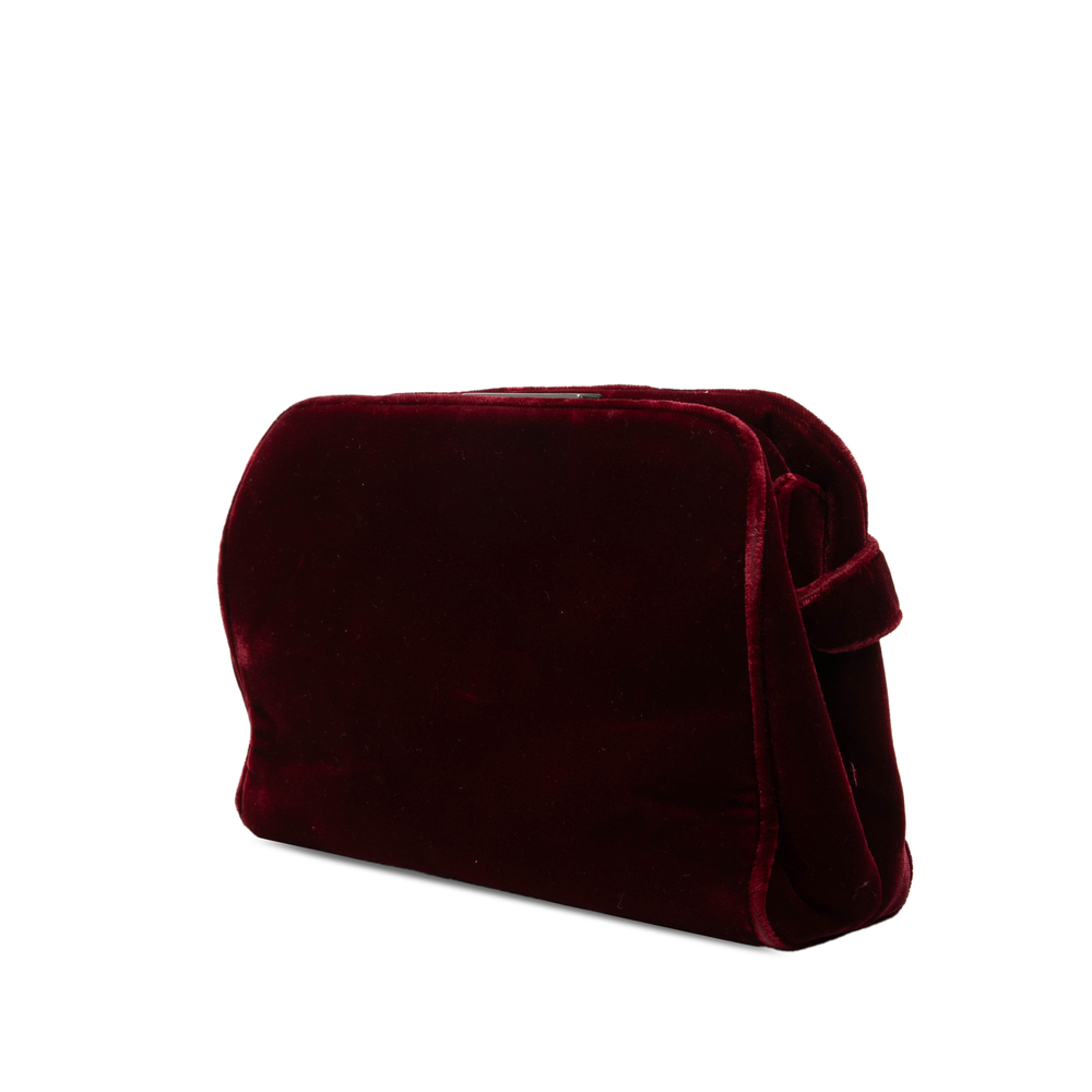 Pre-Loved Prada Velvet Frame Clasp Shoulder Bag - Picture 2 of 6